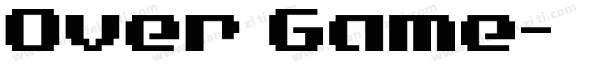 Over Game字体转换